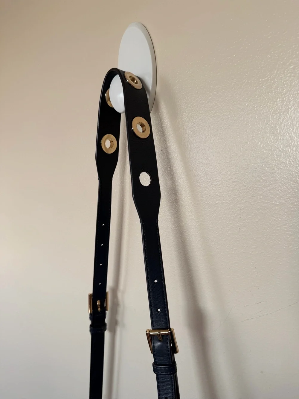 MICHAEL KORS Sullivan Pebbled Leather Crossbody Messenger Bag Turn lock in Navy